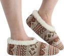 Fairisle Cozy Sherpa Fleece Non Skid Slipper Socks Sale