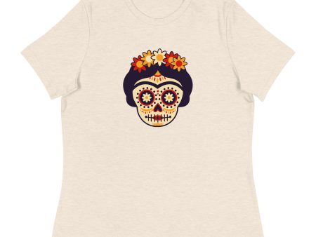 Muertos Skull Women s Relaxed T-Shirt For Cheap