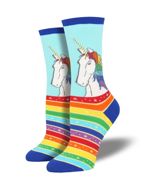 Women s  Rainbow Hair Don t Care  Socks Cheap