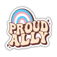 Proud Trans Ally Sticker For Cheap