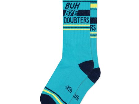 Buh Bye Doubters Unisex Gym Crew Socks Online Sale