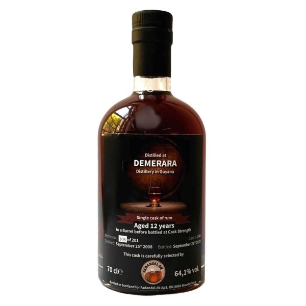 Demerara Rum 12 Year Old Fadandel.dk 64.1% 70cl on Sale