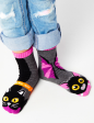 Bat & Black Cat Fun Non-Slip Socks for Kids: KIDS LARGE Hot on Sale