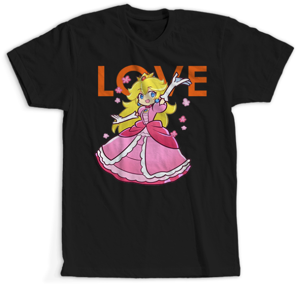 Princess Peach Love T Shirt Online Hot Sale