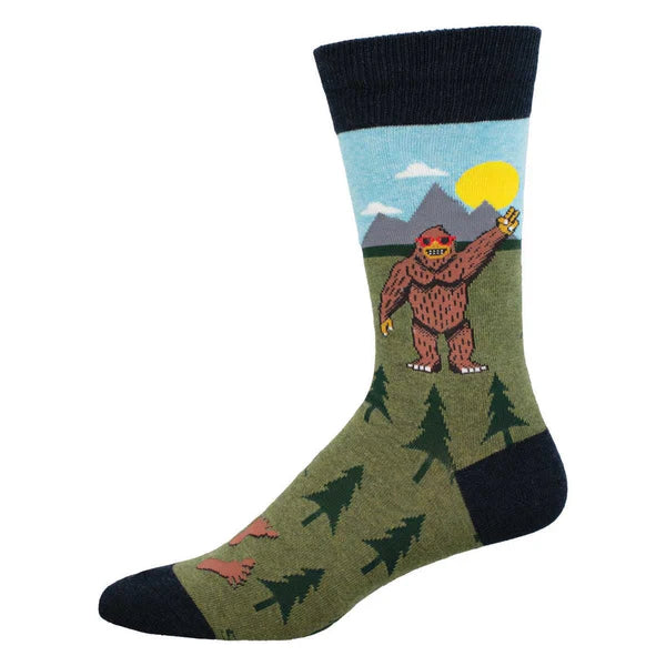 Peace Out Bigfoot Men’s Crew Online Hot Sale