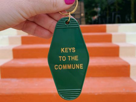 Keys to the Commune Motel Style Keychain For Discount