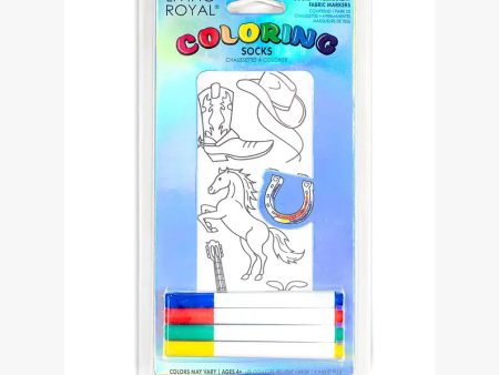 Western Rodeo Coloring Socks For Cheap