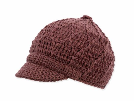 Jax Knit Brim Beanie: Rose Wood For Discount