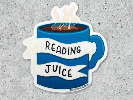 Reading Juice vinyl sticker For Cheap