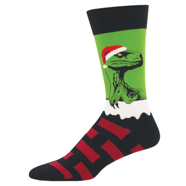 Raptor Claus - Cotton Crew Cheap