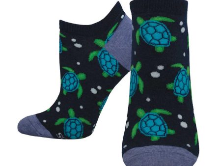 Tide-y Turtles Shortie Sock Fashion