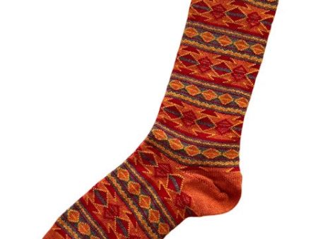 Aztec Geometric Southwest Alpaca Crew Online Sale