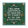 Christmas In My Heart Embroidered Canvas Banner Hot on Sale