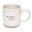 Warm & Cozy Stoneware Coffee Mug-Christmas Home Decor & Gift Sale