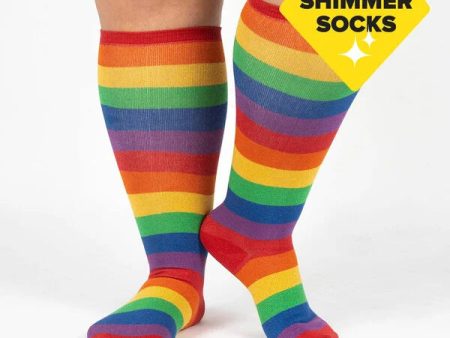 March with Pride Wide Calf Knee High Socks Online