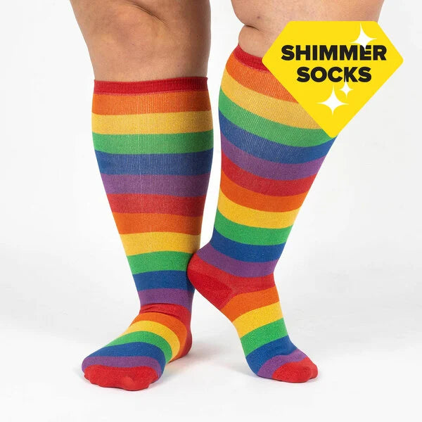 March with Pride Wide Calf Knee High Socks Online