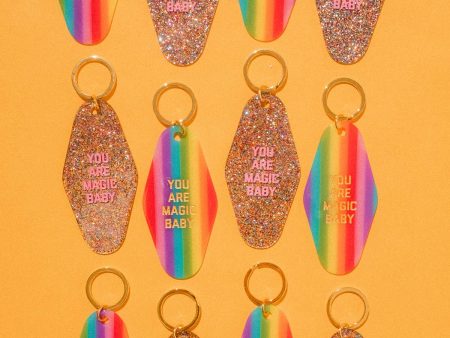 Rainbow You Are Magic Motel Keytag Cheap