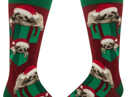 Men s Santa Sloth Crew Discount