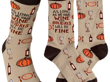 As Long as we Have Wine Sock Hot on Sale