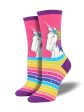 Women s  Rainbow Hair Don t Care  Socks Cheap