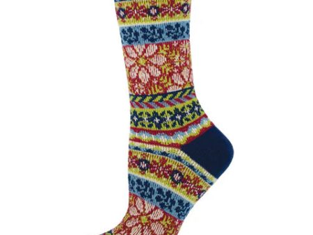 Comfortable in the Garden Sweater Socks For Discount