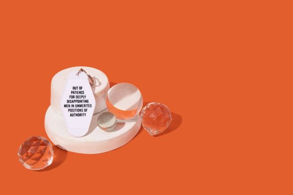 Out of Patience for Disappointing Men Feminist Keychain Sale