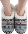 Fairisle Cozy Sherpa Fleece Non Skid Slipper Socks Sale