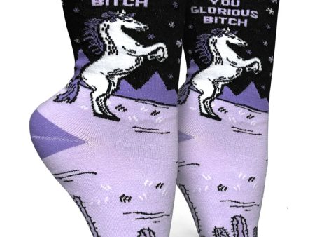 Fuck Yes You Glorious Bitch Crew Socks Discount