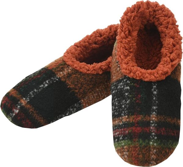 Plaids of Bold Cozy Sherpa Fleece Non Skid Men’s Slipper Online