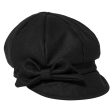 Wool Cap With Bow Cheap