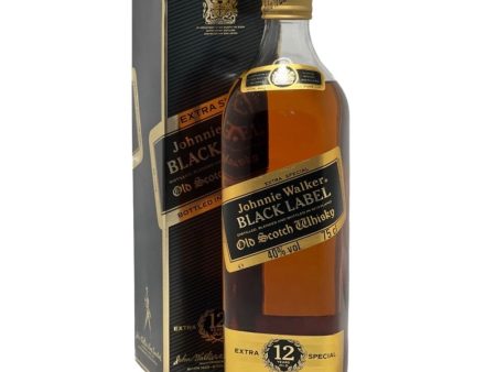 Johnnie Walker Black Label 12 Year Old 1980s 43% 75cl Online now