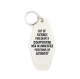 Out of Patience for Disappointing Men Feminist Keychain Sale