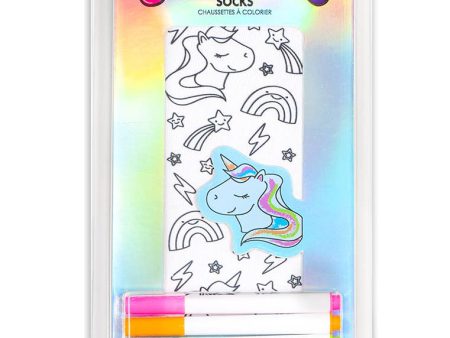 Unicorn Galaxy Coloring Socks Online Hot Sale