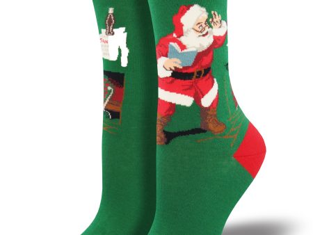 Women s Coca-Cola  Classic Coke Santa  Socks For Sale