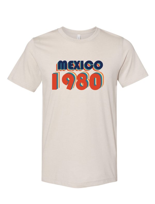 Mexico Retro Crewneck T-Shirt (Customizable) For Sale