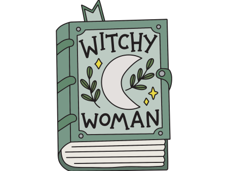 Witchy Woman Book Sticker Online Hot Sale