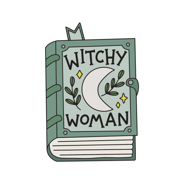 Witchy Woman Book Sticker Online Hot Sale