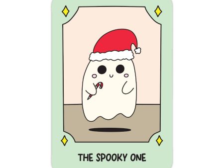 Christmas Tarot: The Spooky One Sticker For Sale