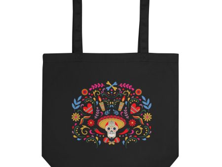 Fiesta de Muertos Eco Tote Bag Cheap