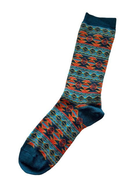 Aztec Geometric Southwest Alpaca Crew Online Sale