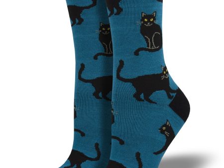 Women s Bamboo  Black Cat  Socks Online Sale