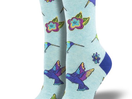 Women s Laurel Burch  Hummingbird Blossom  Socks For Cheap