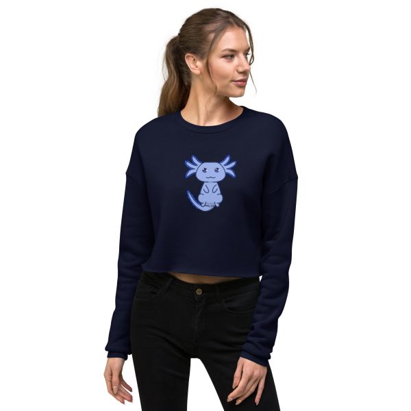 Blue Axolotl Crop Sweatshirt Online Hot Sale