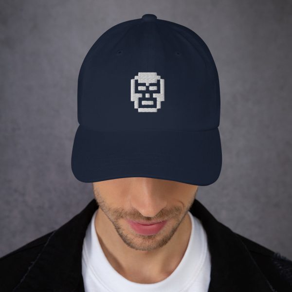 8-Bit Luchador Dad hat Online now