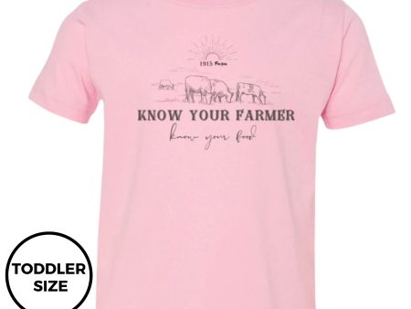 1915 Farm Know Your Farmer Toddler T-Shirt Fashion