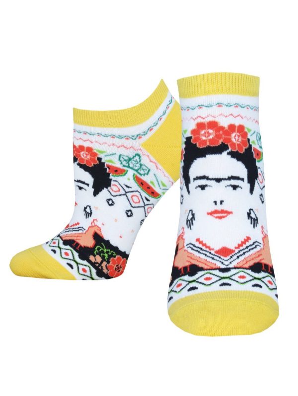 Women s Frida Kahlo  Frida Summer  Ped Socks Discount