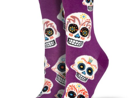 Women s  Big Muertos Skull  Socks Discount