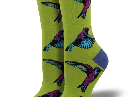 Women s Bamboo  Hummingbirds  Socks on Sale