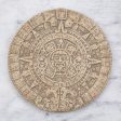 Natural Aztec Sun Stone  Ceramic plaque Cheap