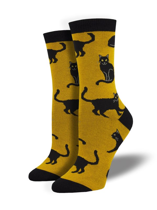 Women s Bamboo  Black Cat  Socks Online Sale